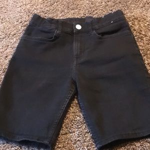 2 Pair Of Kids Shorts All Black All Grey